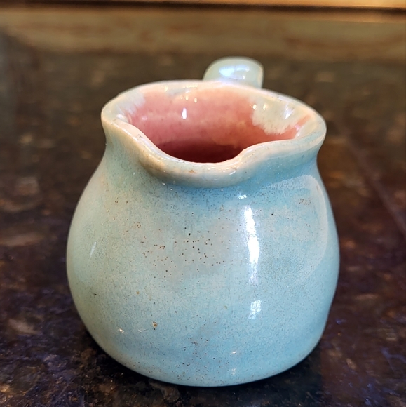 Rare Pisgah Forest Pottery Mini Covered Sugar Bowl and Creamer Set - Picture 7 of 16